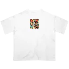 T2 Mysterious Painter's ShopのMysterious Cat オーバーサイズTシャツ