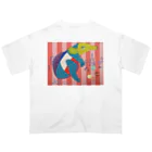 nacosuのアリクイ君わーるでぃ～　France Oversized T-Shirt