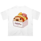 PUG LOVEのパグちゃんエッグトースト Oversized T-Shirt