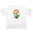 スタジオばんやの花花 Oversized T-Shirt