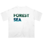 たんたんDESIGNの海を守るには森から オーバーサイズTシャツ