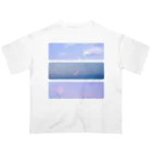 paleairの水彩の世界(雲) オーバーサイズTシャツ