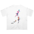 jamfish_goodiesのCOLORトカゲFAMILY オーバーサイズTシャツ