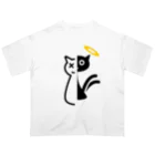 猫神商店の猫神cut (淡色Ver.) オーバーサイズTシャツ