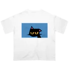 【KOTCH】 Tシャツショップのタレねこ　ブルー Oversized T-Shirt