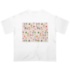 WAMI ARTのヲシテ文字いろいろ【桜花色ベース】 オーバーサイズTシャツ