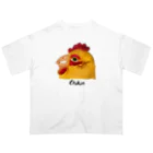 とっしー 噂音トシの鶏 Chikin テキストロゴ有 Oversized T-Shirt