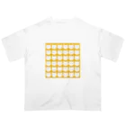 Dot Cat DailyのDot Cat Daily_Square（イエロー） オーバーサイズTシャツ