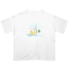 カワラリマーの水浴び猫さん オーバーサイズTシャツ