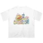 宇宙ﾕｰﾘﾝﾁｨのSuisai rakugaki (hamburger) Oversized T-Shirt