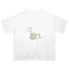 MoroQ factoryのうどんの子みすずちゃん　無気力からのスンスンシクシク Oversized T-Shirt