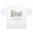 鳥救うSUZURIの『ぴぃ、多様性。』【寄付付き商品】 Oversized T-Shirt