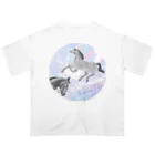 Loveuma. official shopのDreamin' Maihime. by Horse Support Center Oversized T-Shirt