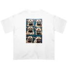 TakashiSのThe Pug Spectrum Oversized T-Shirt