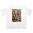 13's SHOPのparadise  Oversized T-Shirt