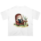 くりちゃんの寛ぐハリネズミ Oversized T-Shirt