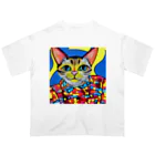 miehayashi1984のファンキーcat Oversized T-Shirt