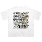 lily_dalmatianのWaiting dogs  オーバーサイズTシャツ