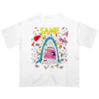 ひろしま魔太郎の夏本番! サメパニック Oversized T-Shirt