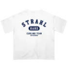 STRAHLオフィシャルグッズストアのSTRAHLカレッジ白 オーバーサイズTシャツ