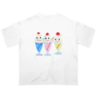 chiro&kuroのクリームソーダー三兄弟 オーバーサイズTシャツ