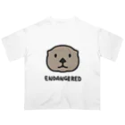 BISCUITのラッコのしおたん ENDANGERED オーバーサイズTシャツ