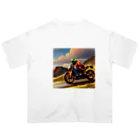 GSXRのバイクで走る オーバーサイズTシャツ