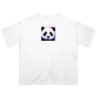 クリエイティブ・クリーチャーショップの蛍光ポップPANDA Oversized T-Shirt