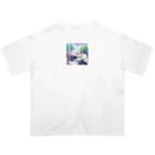 みやこのオリジナルショップのエモい大学生のカップル Oversized T-Shirt