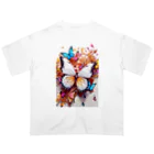 ちょもらんまのColorful butterflies オーバーサイズTシャツ