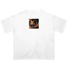 Mzaki_70のspace cat Oversized T-Shirt
