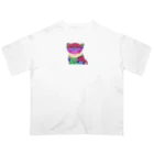 bokenasuの幸運を呼ぶ⁈虹色ネコ助 Oversized T-Shirt