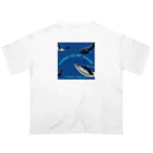 mirabelle:enamelworksのmirabelleのクジラたち Oversized T-Shirt