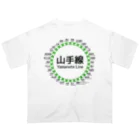 DRIPPEDのJR山手線路線図 Oversized T-Shirt