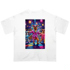 jrjrjrのドッグ・ダンシング・ディスコ オーバーサイズTシャツ