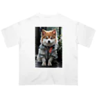 TATAKUKUのおしゃれな犬 オーバーサイズTシャツ