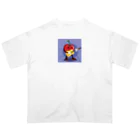 satomatoのイラストのギターを弾くトマトくん Oversized T-Shirt