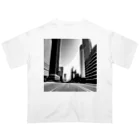 animaltennensuiの都市の鼓動：白黒で描くアーバンスケープ Oversized T-Shirt