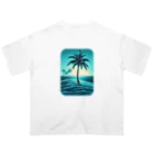 YSYSYSの水色の楽園 オーバーサイズTシャツ