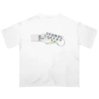 EADGBERのペールカラー　ビッグロゴ オーバーサイズTシャツ
