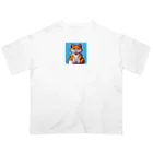 てっきんマンのドット絵ねこくん オーバーサイズTシャツ