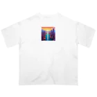 pixel-martの夕日 オーバーサイズTシャツ