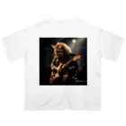 Gavi'sのRockなCat 猫ギターバージョン2 オーバーサイズTシャツ