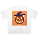 Papapapartyのハロウィンパンプキン Oversized T-Shirt