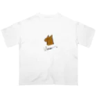 いろおおとり🕊️のUmaー。(栗毛) オーバーサイズTシャツ