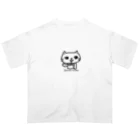 よしねこねこの水玉の蝶ネクタイ Oversized T-Shirt