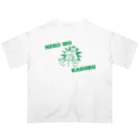 ぺんぎん24の猫をかぶる(グリーン) オーバーサイズTシャツ