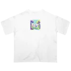dxwtcrs94zの森のイラストグッズ Oversized T-Shirt