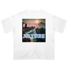 wataru-ingのI LOVE NATURE Oversized T-Shirt