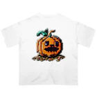 朱音琴音のドット絵のハロウィンかぼちゃのおばけ Oversized T-Shirt